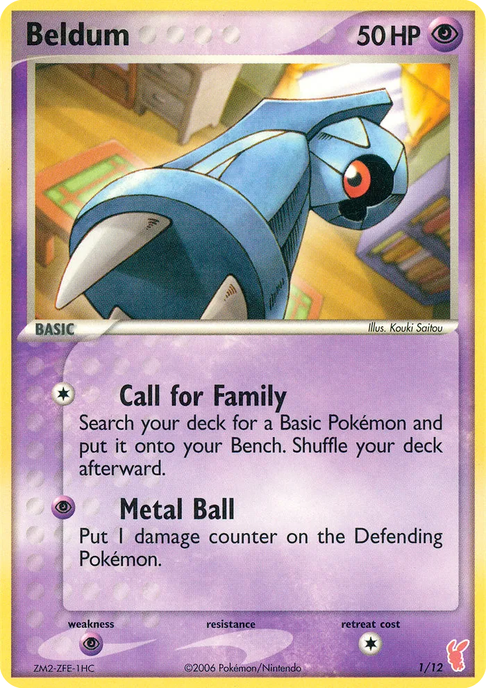 Beldum EX Trainer Kit 2 Plusle card