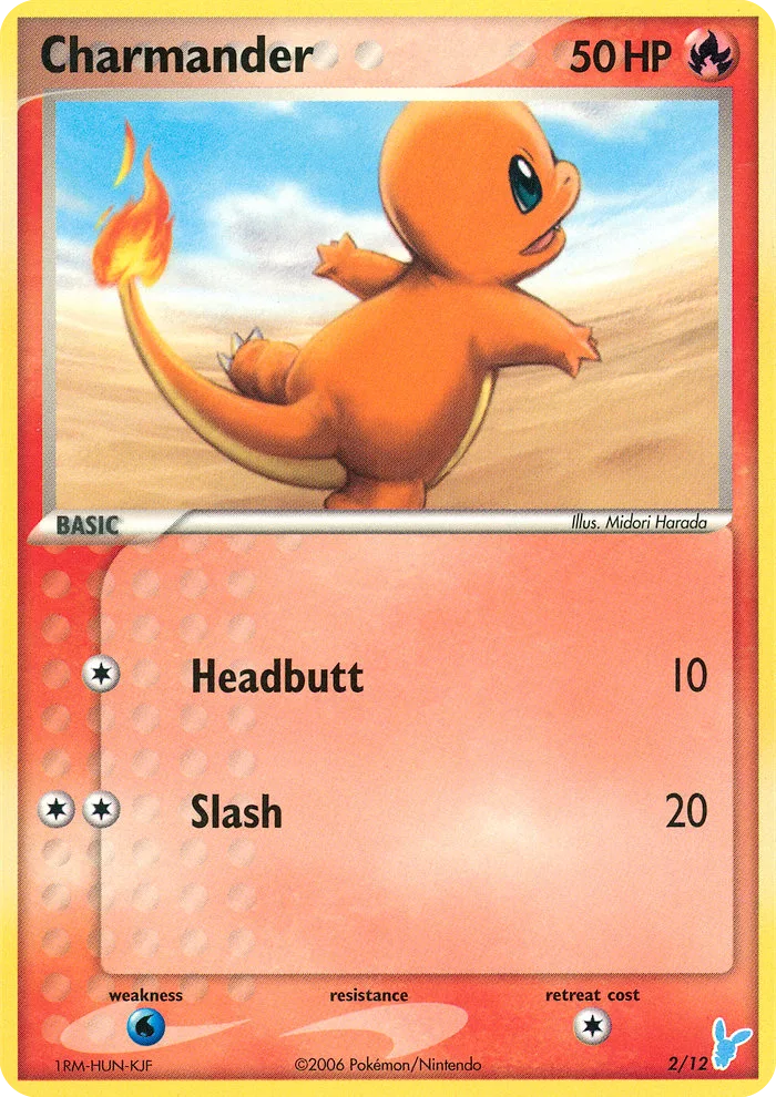 Charmander EX Trainer Kit 2 Minun card