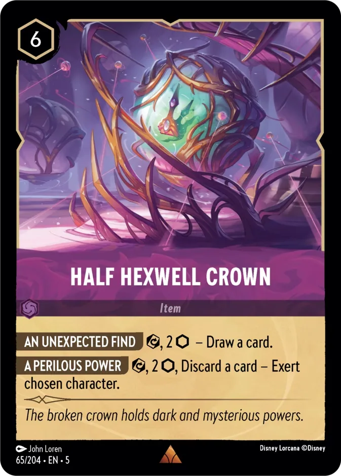 Half Hexwell Crown #65 Shimmering Skies Disney Lorcana card