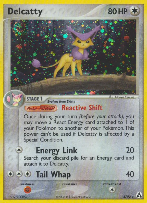 Delcatty #4 EX Legend Maker Pokemon card