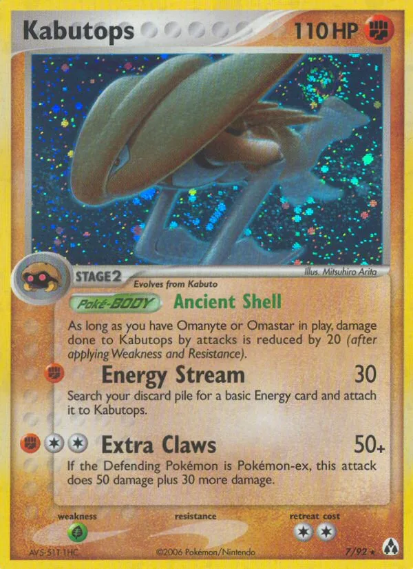 Kabutops #7 EX Legend Maker Pokemon card