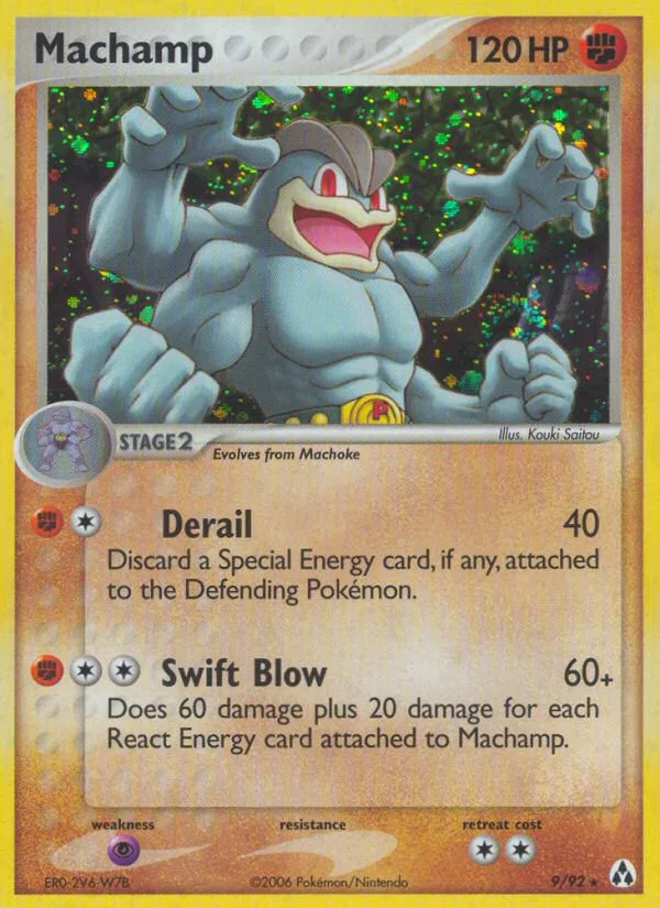 Machamp #9 EX Legend Maker Pokemon card