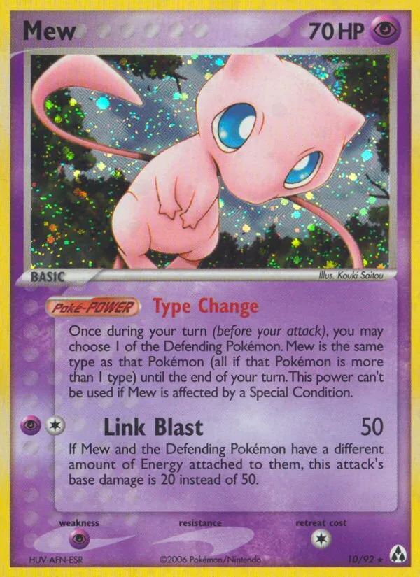 Mew #10 EX Legend Maker Pokemon card