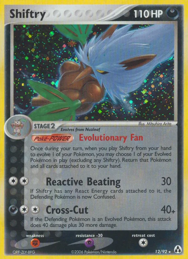 Shiftry #12 EX Legend Maker Pokemon card