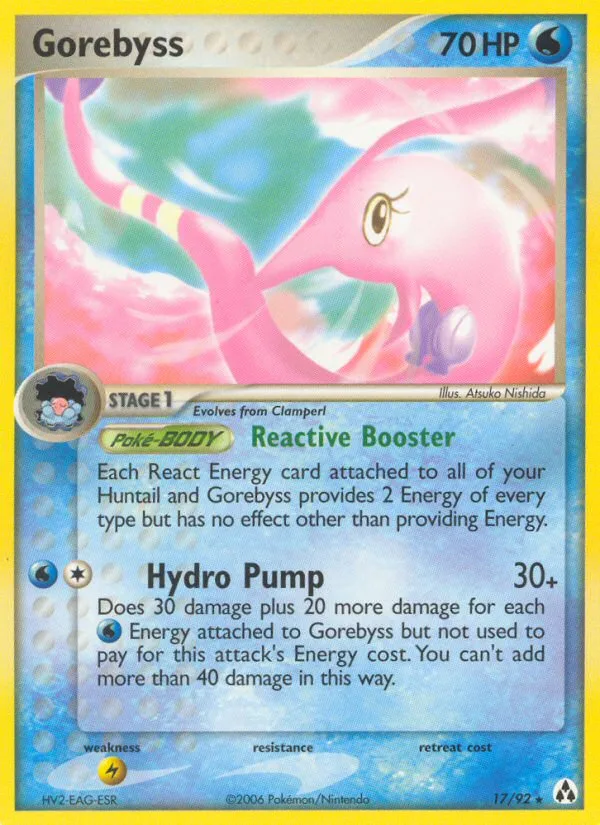Gorebyss #17 EX Legend Maker Pokemon card