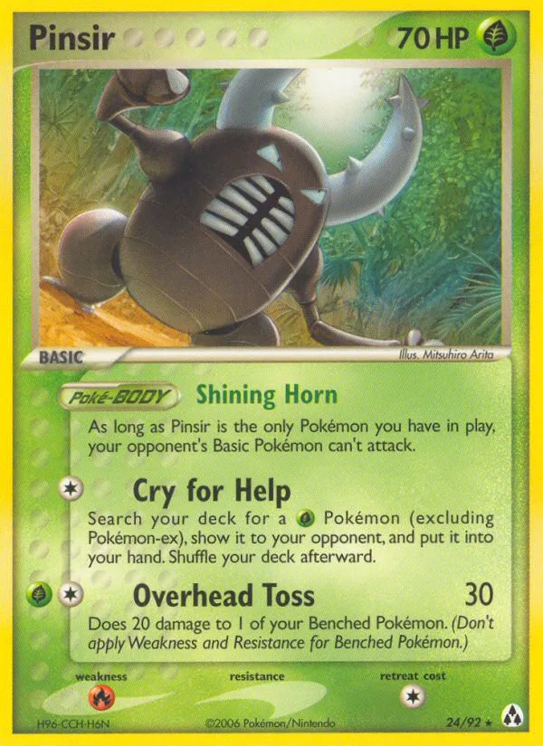 Pinsir #24 EX Legend Maker Pokemon card