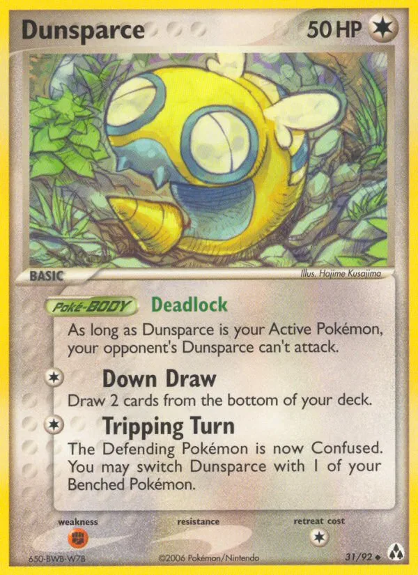 Dunsparce EX Legend Maker card