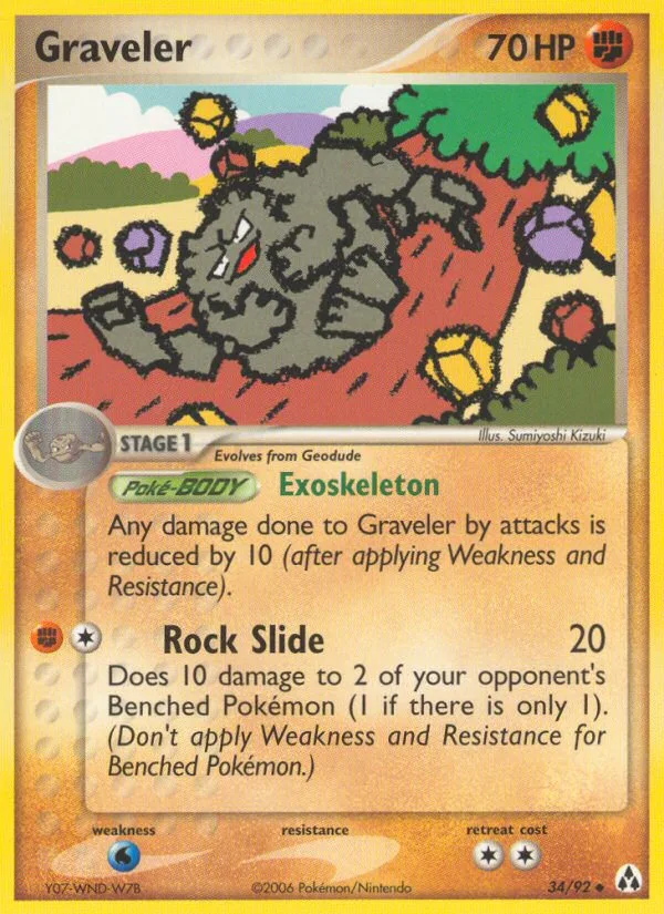 Graveler #34 EX Legend Maker Pokemon card