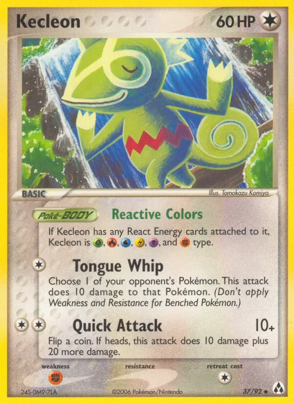 Kecleon #37 EX Legend Maker Pokemon card