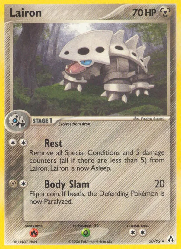 Lairon #38 EX Legend Maker Pokemon card