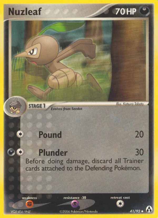 Nuzleaf EX Legend Maker card