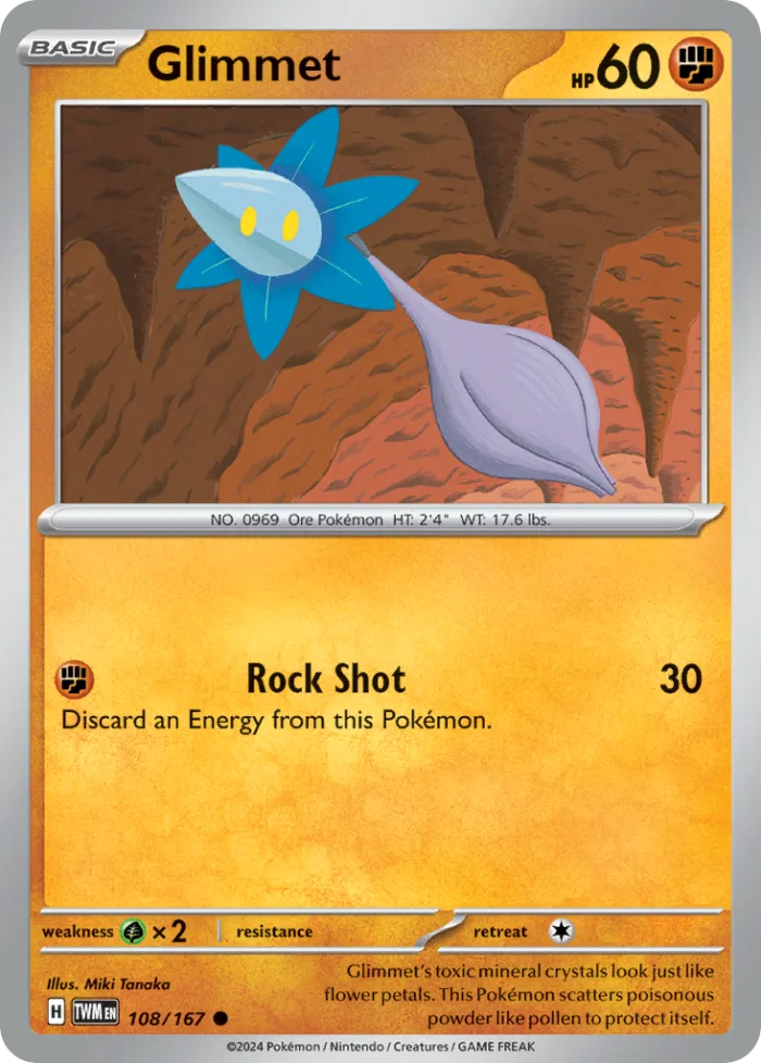 Glimmet #108 Twilight Masquerade Pokemon card
