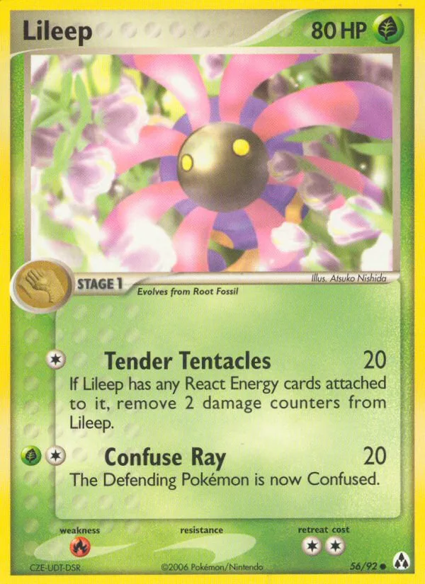 Lileep #56 EX Legend Maker Pokemon card