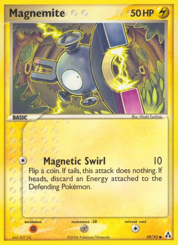 Magnemite #59 EX Legend Maker Pokemon card