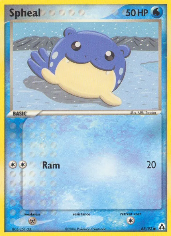 Spheal #65 EX Legend Maker Pokemon card