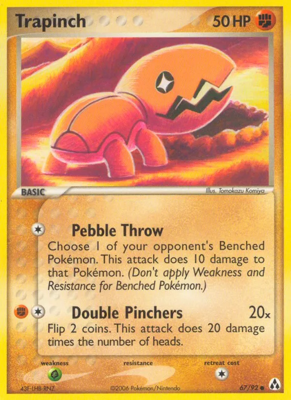 Trapinch EX Legend Maker card