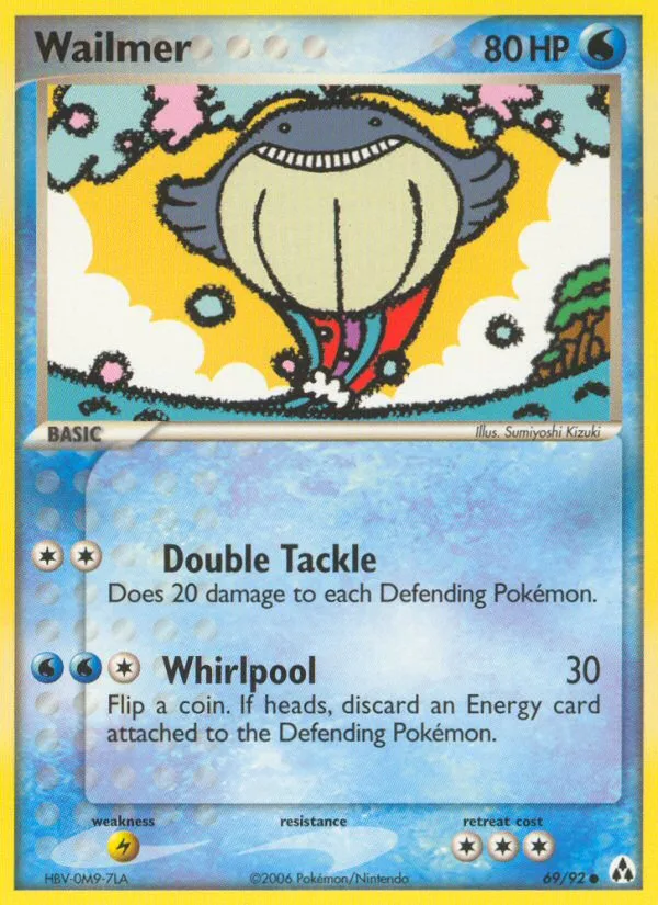 Wailmer #69 EX Legend Maker Pokemon card