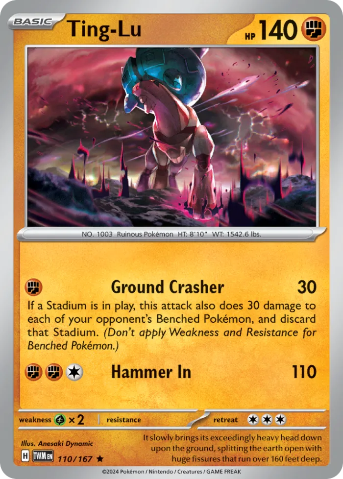 Ting-Lu #110 Twilight Masquerade Pokemon card