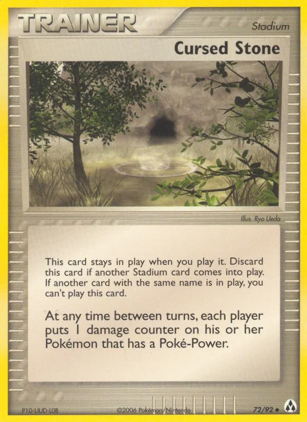 Cursed Stone #72 EX Legend Maker Pokemon card