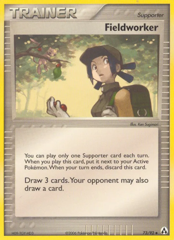 Fieldworker #73 EX Legend Maker Pokemon card