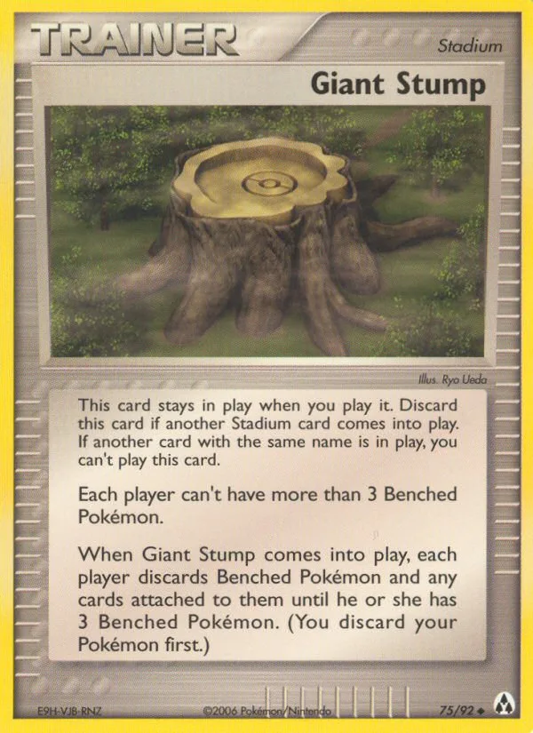 Giant Stump #75 EX Legend Maker Pokemon card