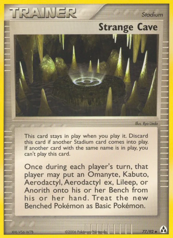 Strange Cave #77 EX Legend Maker Pokemon card