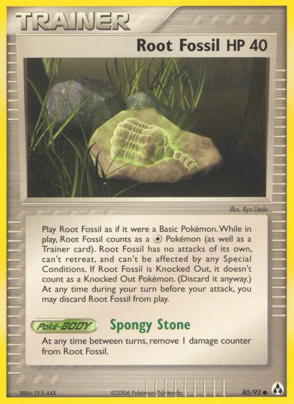 Root Fossil #80 EX Legend Maker Pokemon card