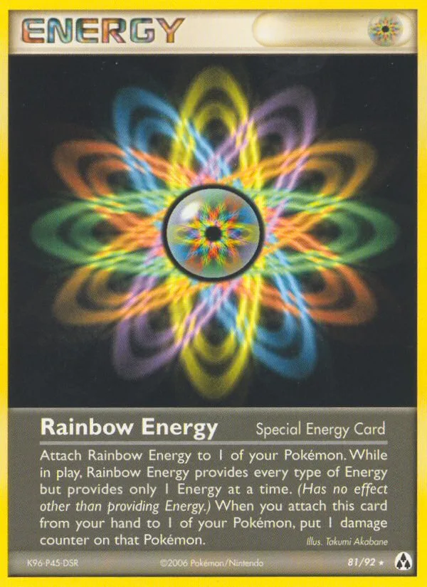 Rainbow Energy EX Legend Maker card