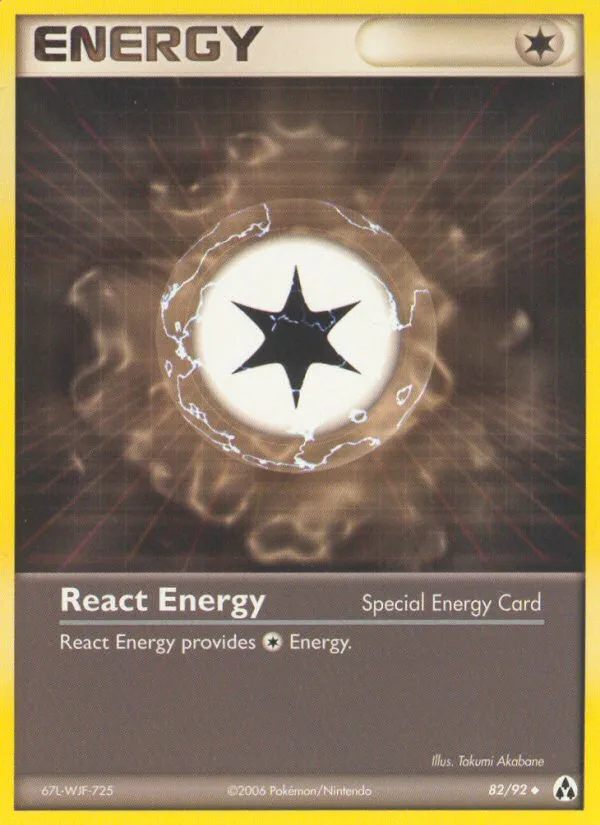 React Energy #82 EX Legend Maker Pokemon card