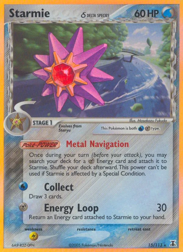 Starmie δ #15 EX Delta Species Pokemon card