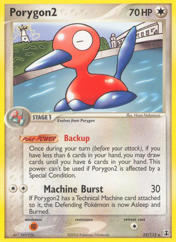Porygon2 #25 EX Delta Species Pokemon card