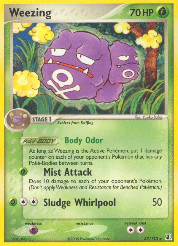 Weezing EX Delta Species card