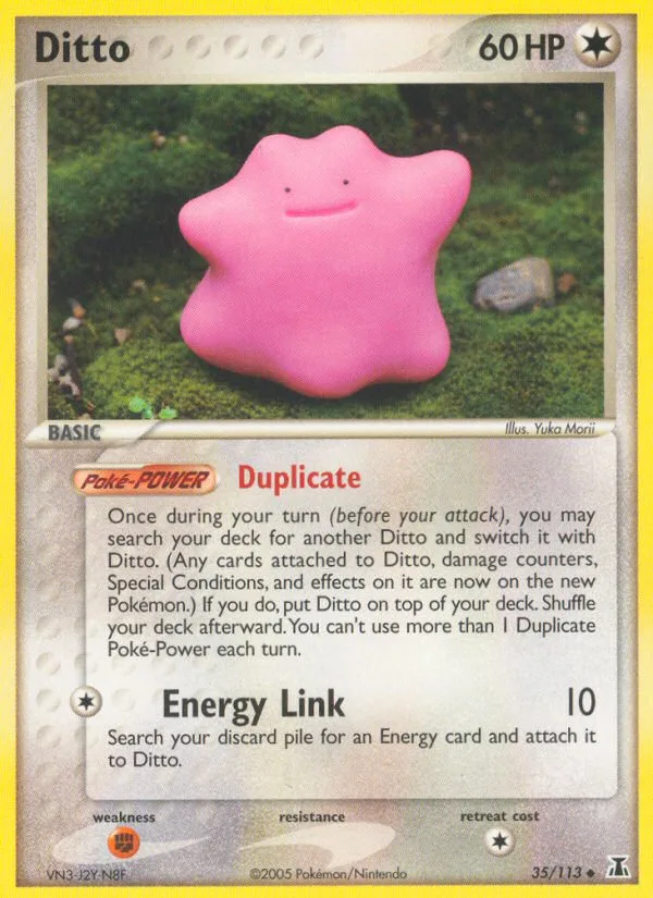 Ditto #35 EX Delta Species Pokemon card