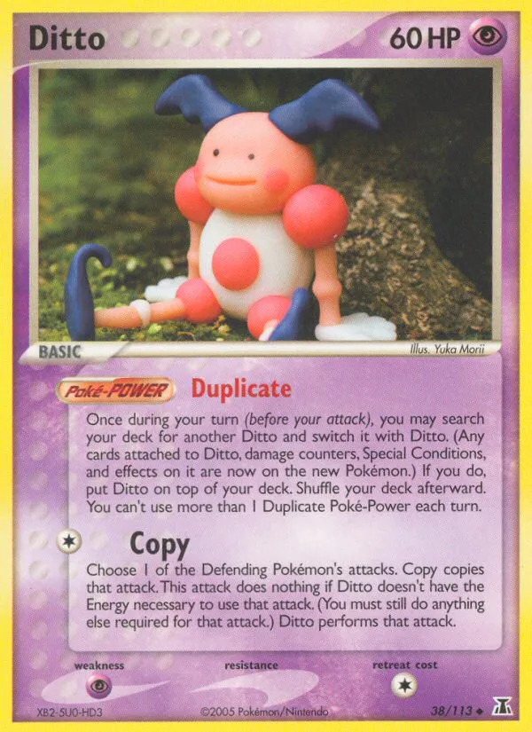 Ditto #38 EX Delta Species Pokemon card