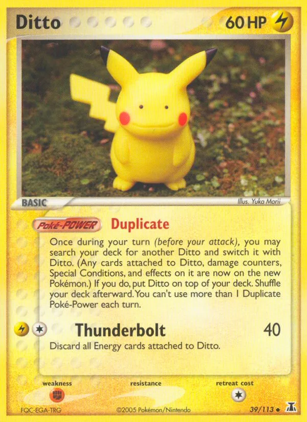 Ditto #39 EX Delta Species Pokemon card