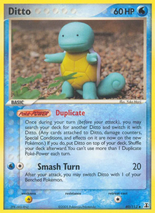Ditto #40 EX Delta Species Pokemon card