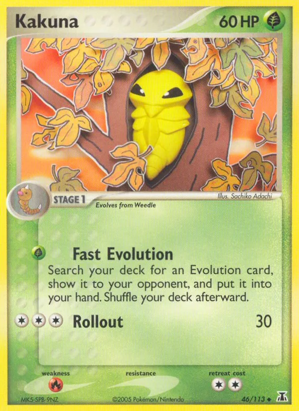 Kakuna #46 EX Delta Species Pokemon card