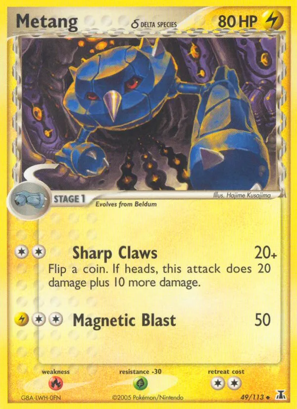 Metang δ #49 EX Delta Species Pokemon card