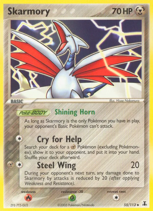 Skarmory EX Delta Species card