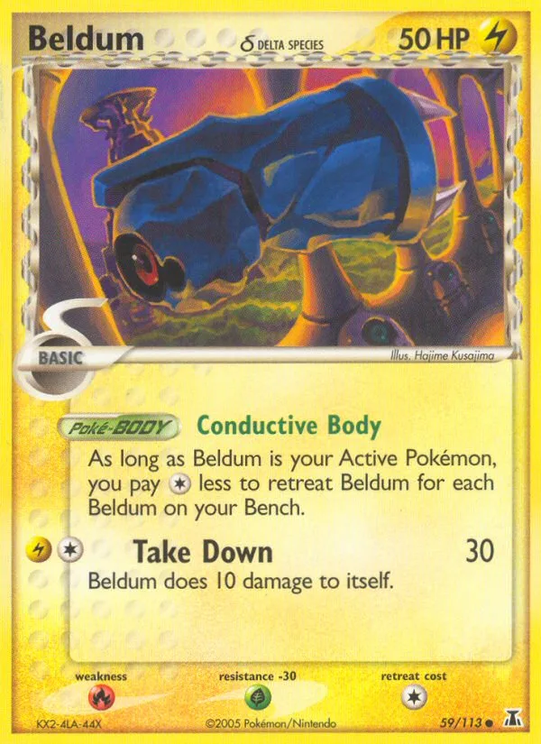 Beldum δ #59 EX Delta Species Pokemon card