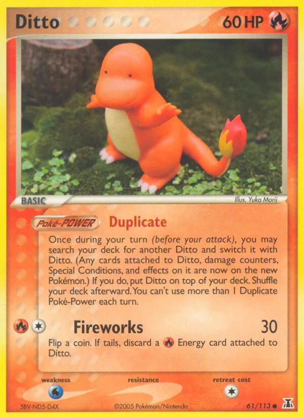 Ditto #61 EX Delta Species Pokemon card