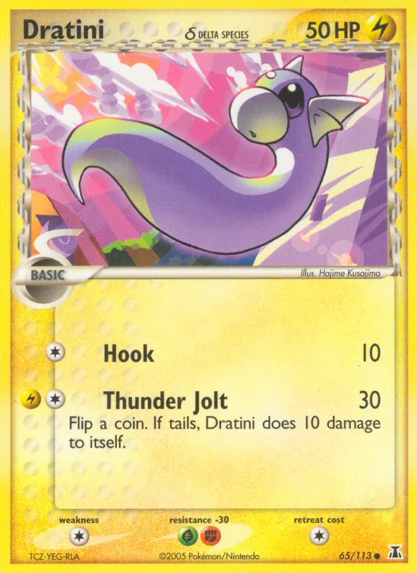 Dratini δ #65 EX Delta Species Pokemon card