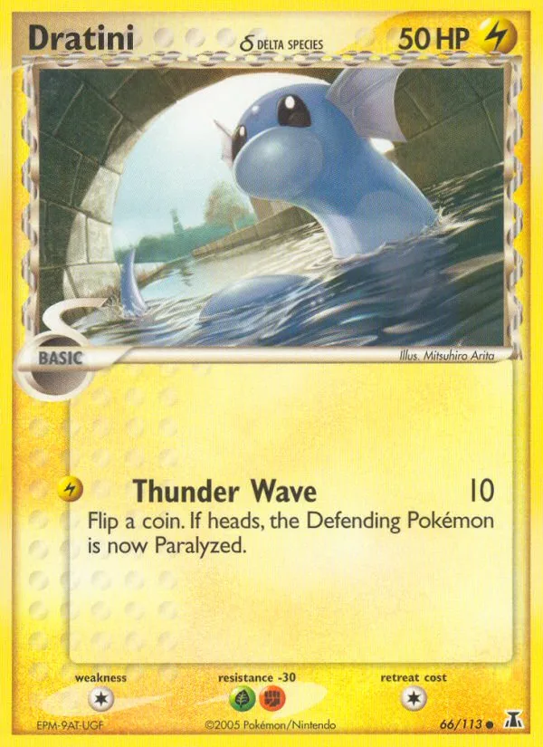 Dratini δ #66 EX Delta Species Pokemon card