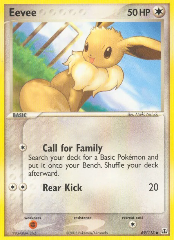 Eevee #69 EX Delta Species Pokemon card