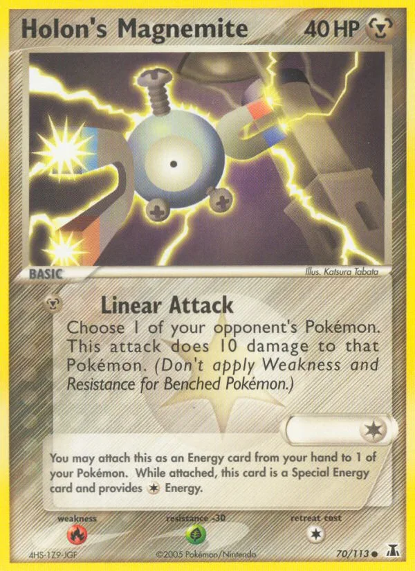 Holon's Magnemite #70 EX Delta Species Pokemon card