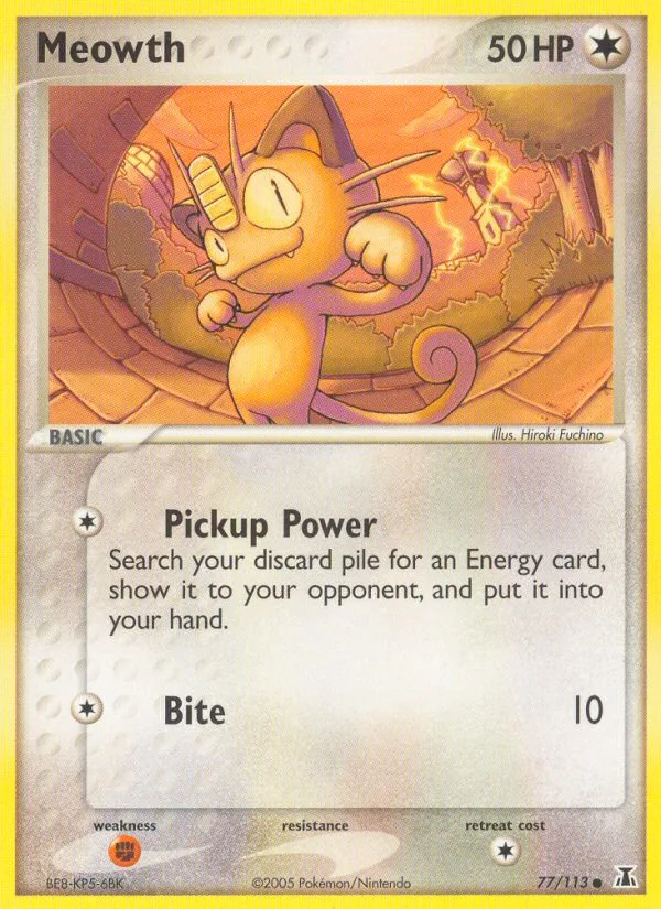 Meowth EX Delta Species card
