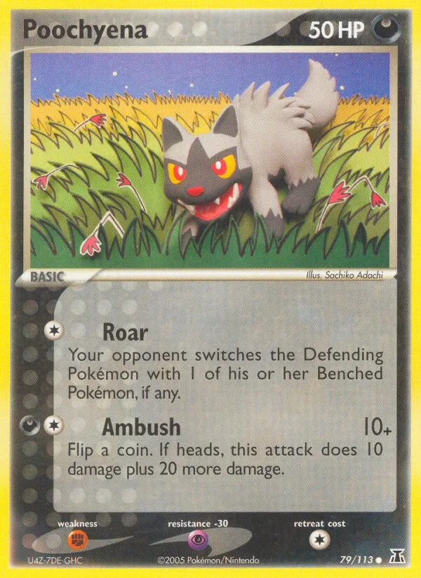 Poochyena EX Delta Species card