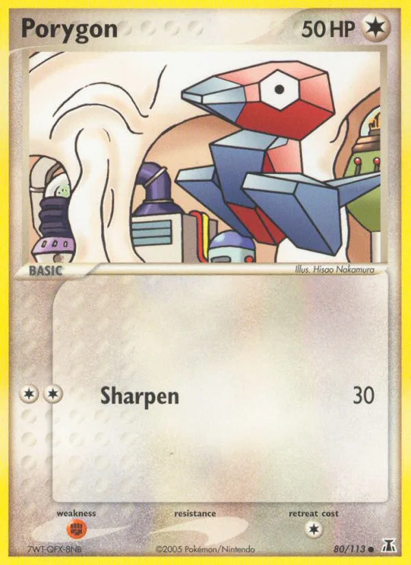Porygon #80 EX Delta Species Pokemon card