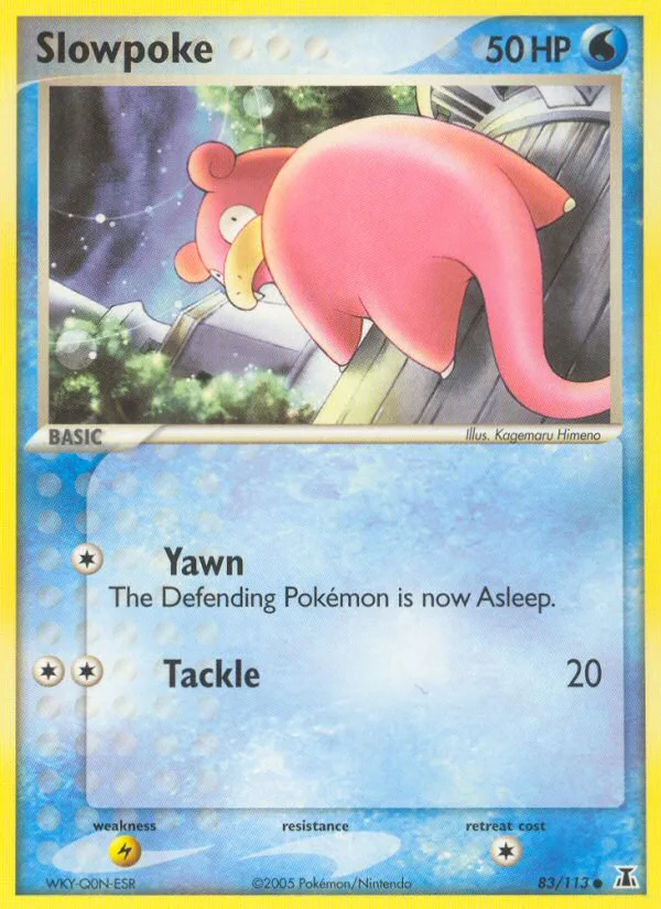 Slowpoke #83 EX Delta Species Pokemon card