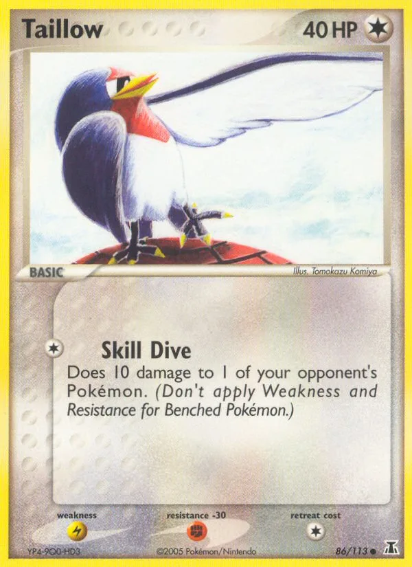 Taillow #86 EX Delta Species Pokemon card